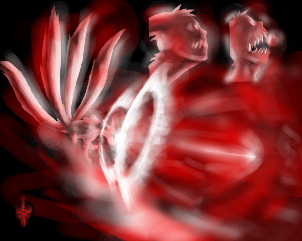 Naruto 4 Tails Power Attack by dark-maggot