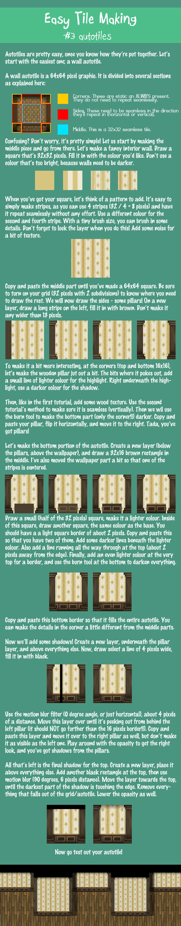 Easy Tile Making - Autotiles by PinkFireFly
