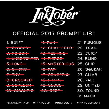 Inktober2017 by kmd27 Inktober2017 by kmd27