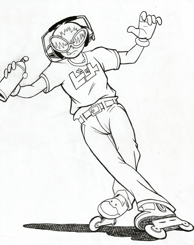 Beat - Jet Set Radio (Inktober) by JustinGreene