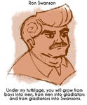 Daily Sketch 2: Ron Swanson by kingofsnake