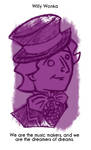 Daily Sketch 33: Willy Wonka by kingofsnake