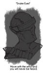 Daily Sketch 34: Snake Eyes by kingofsnake
