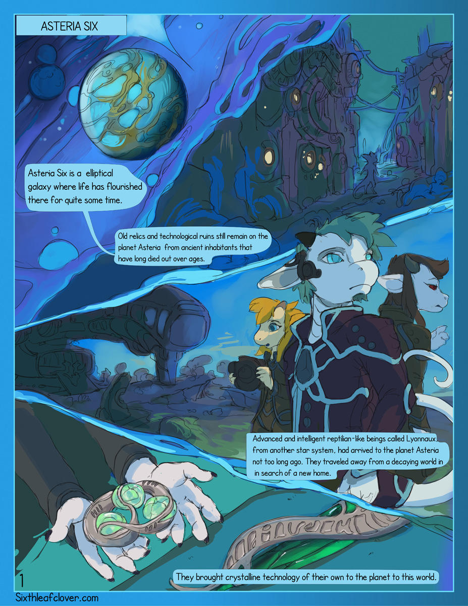 Asteria Six: Page 1 by The-SixthLeafClover