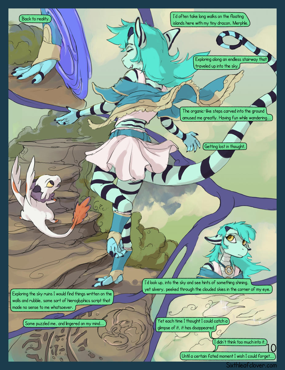 Asteria Six: Page 10. Blue Noise. by The-SixthLeafClover