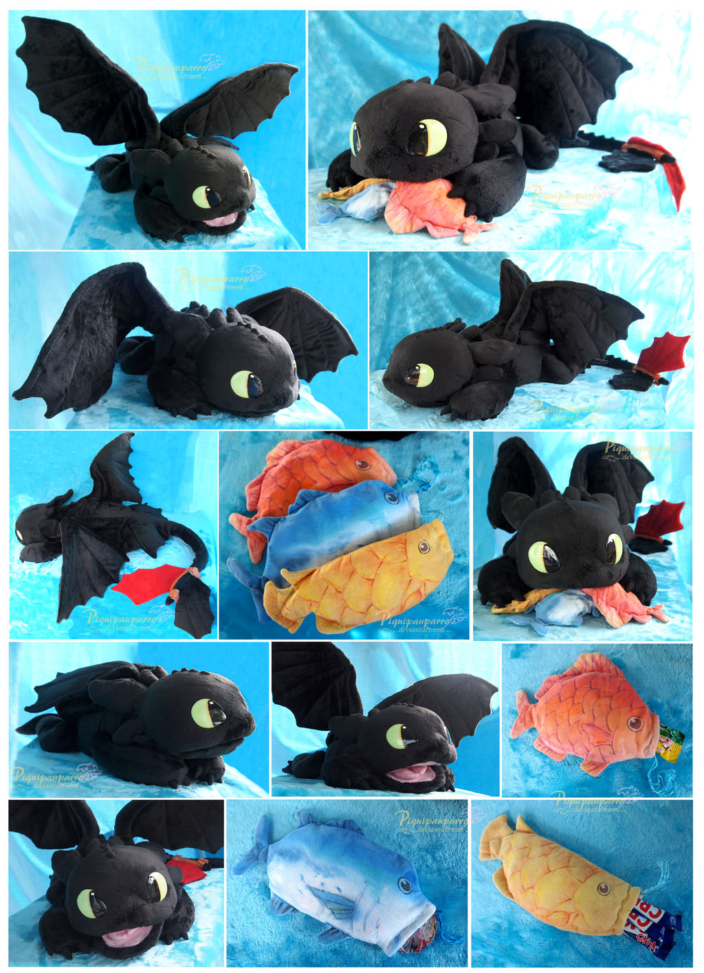 OOAK Toothless - Handmade plushie by Piquipauparro