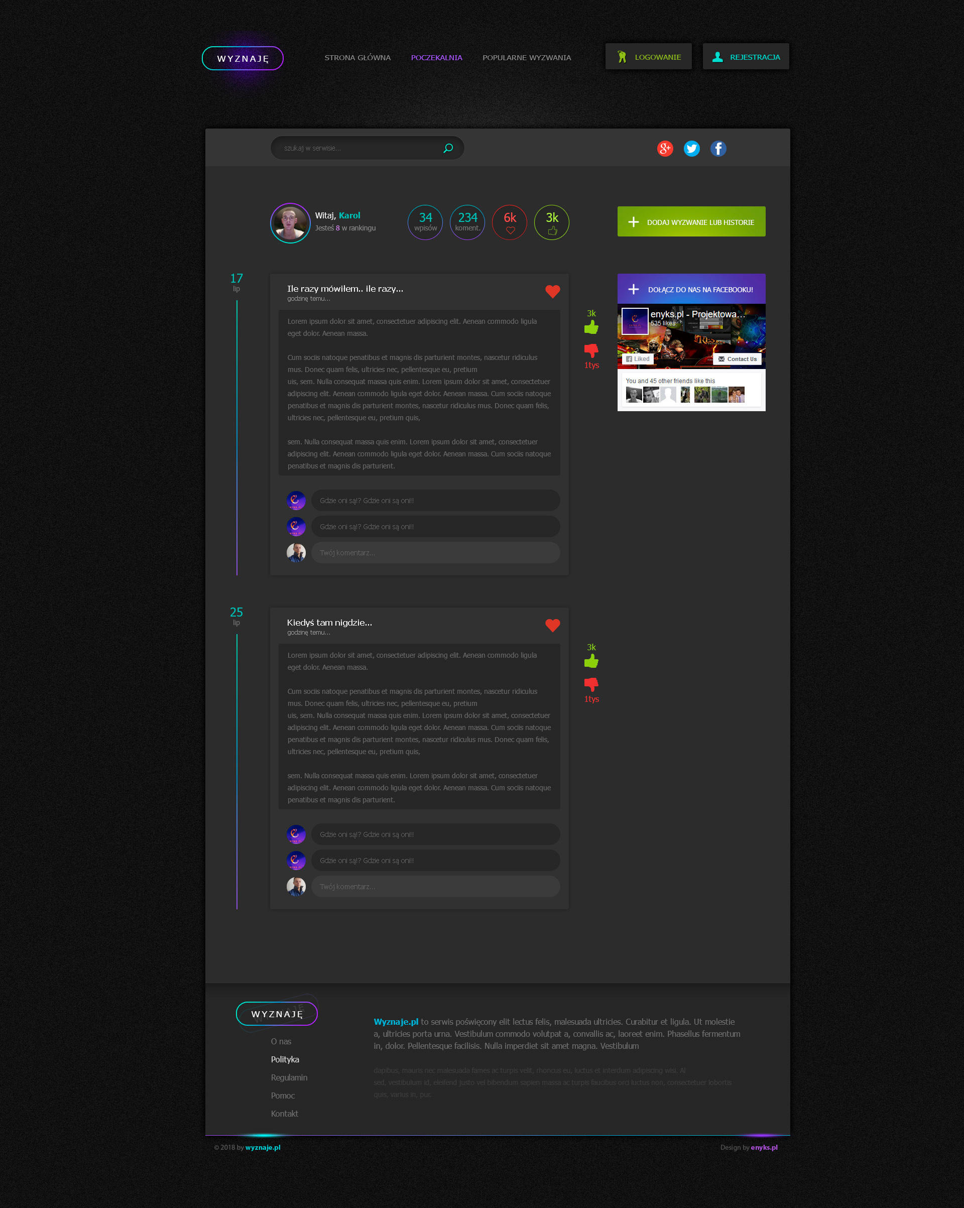 wyznaje simple project by enyks.pl by sheppard100