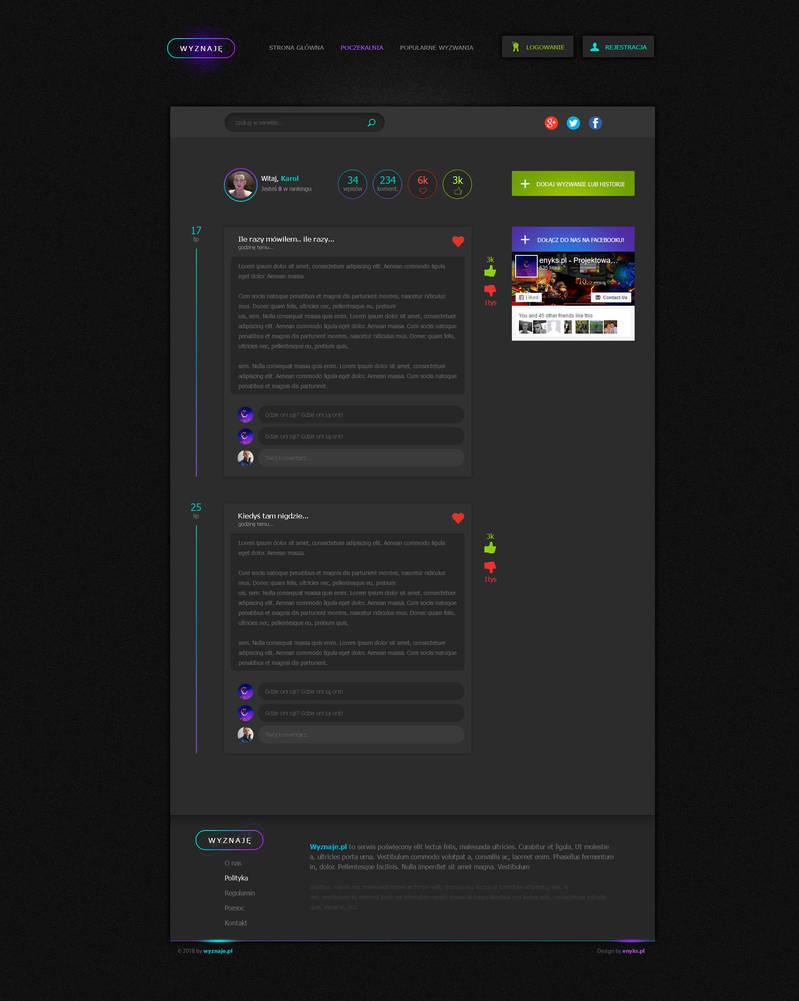 wyznaje simple project by enyks.pl by sheppard100