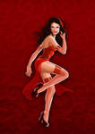 Lady in red by Kordelia