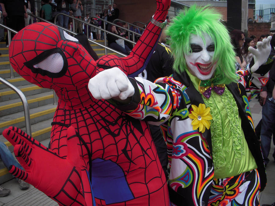 spiderman vs joker by