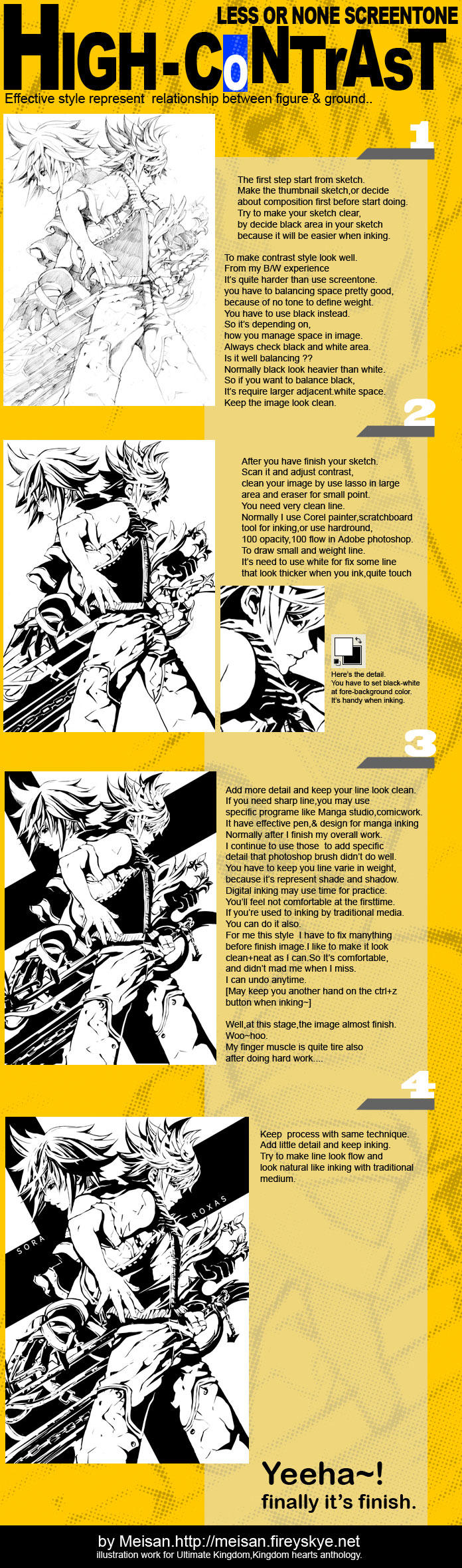 contrast digital ink tutorial by meisan