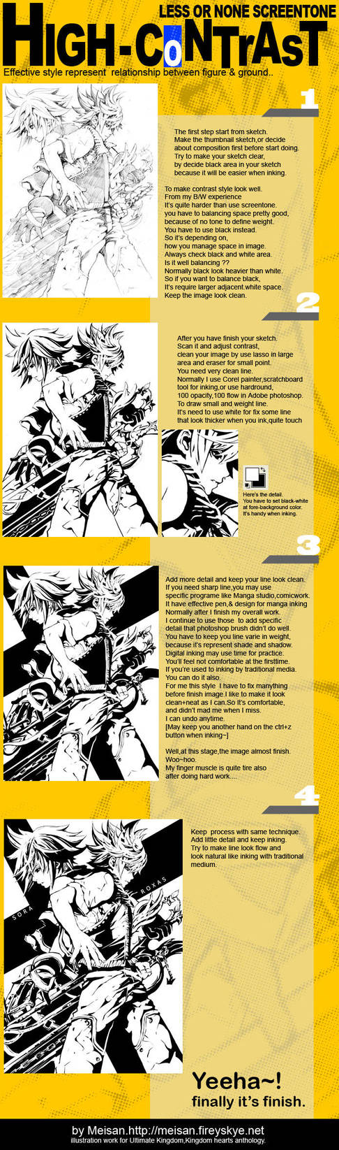 contrast digital ink tutorial by meisan