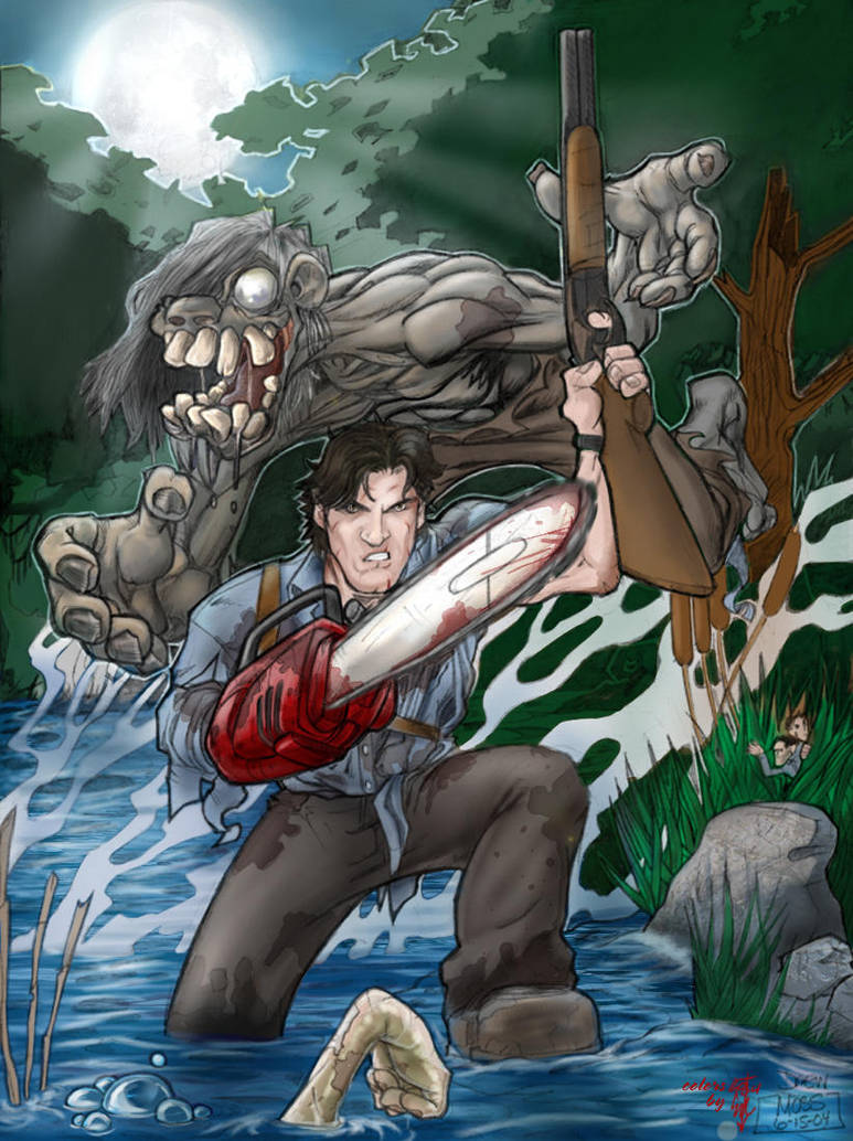 Evil Dead Ash collab w Drew by thedarkcloak