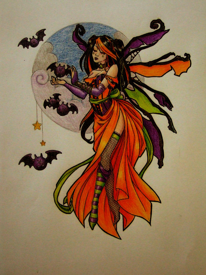 halloween faery by chaosia