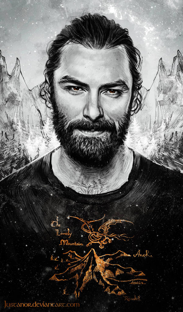 Aidan Turner Portrait 2 by JustAnoR