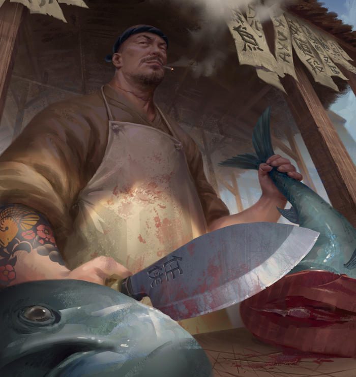 Fishmonger by NathanParkArt
