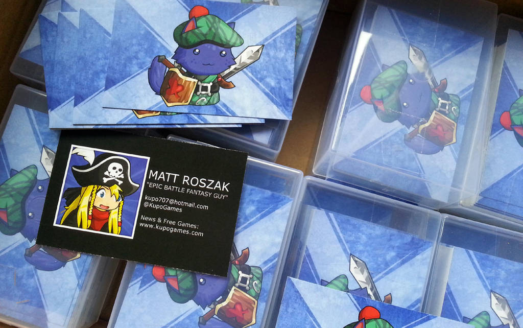 New Business Cards Again by KupoGames