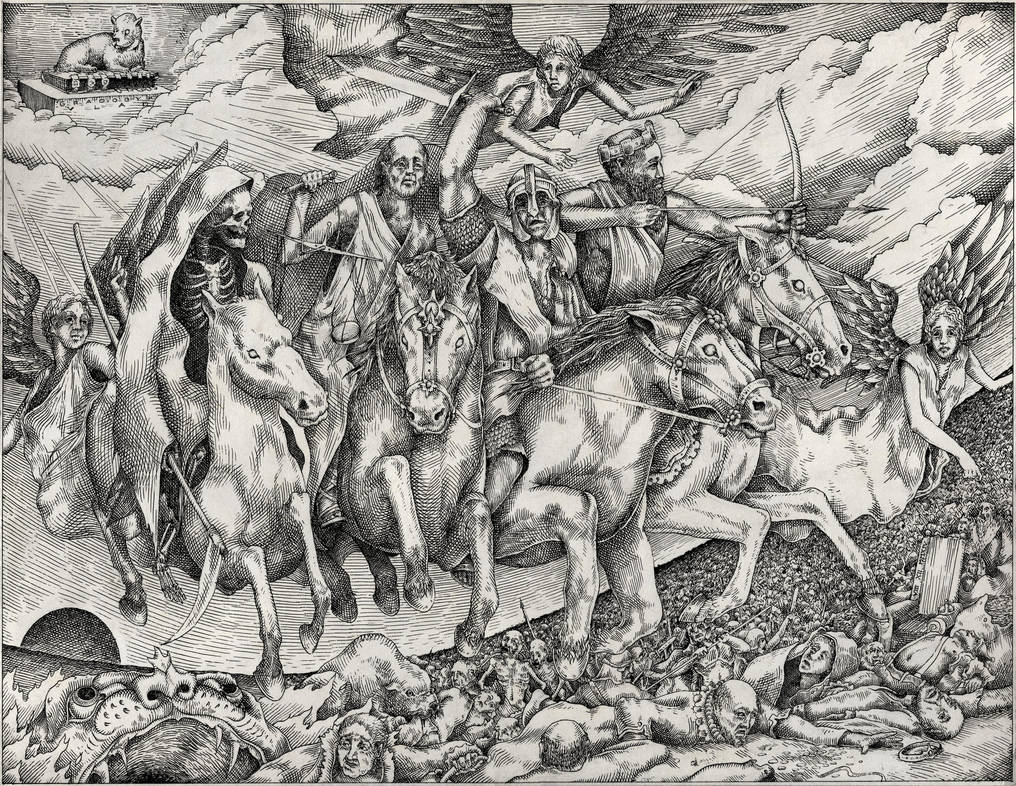 4 Cavaliers De L'apocalypse Scan Four Horsemen of the Apocalypse by VladGradobyk on DeviantArt