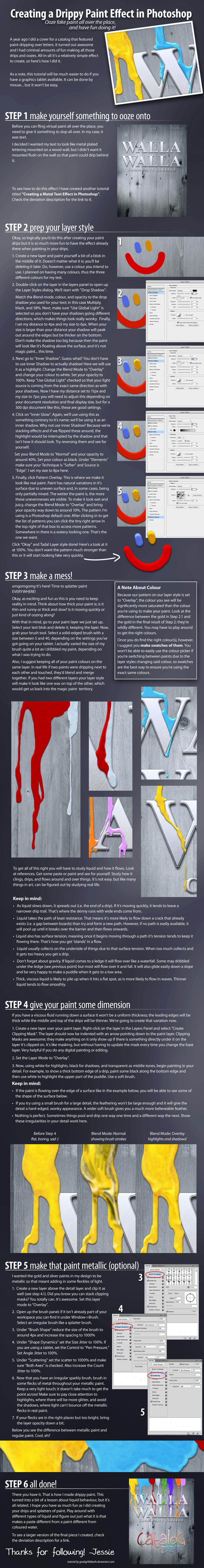 Creating a Drippy Paint Effect in Photoshop by GoaliGrlTilDeath