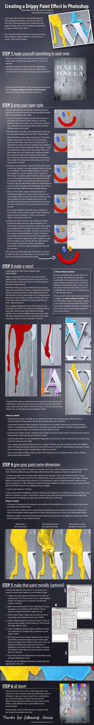 Creating a Drippy Paint Effect in Photoshop by GoaliGrlTilDeath