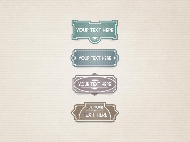 Free Vector Vintage Labels by Pixeden