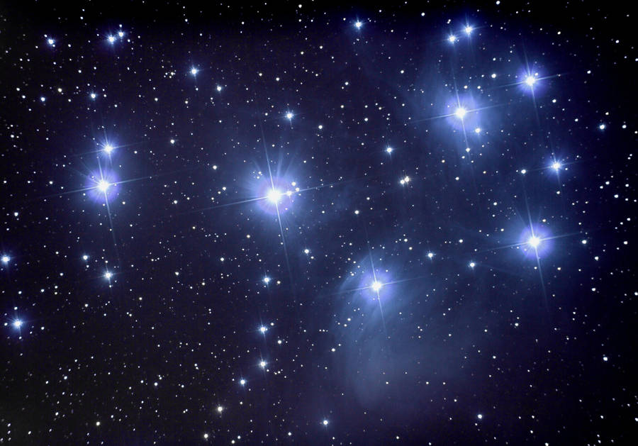 Pleiades open cluster by kopfgeist79