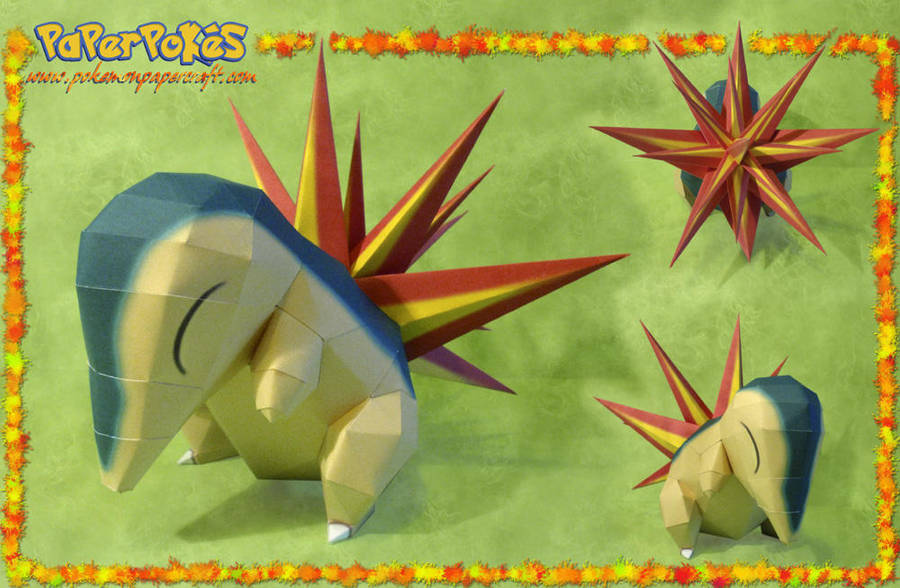 Cyndaquil Papercraft by Lyrin-83