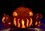 Cthulhu Pumpkin by Sketchy-Stories