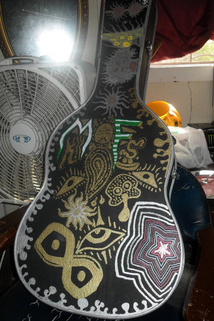 My custom Sharpie paintpainted guitar case by kylemfstammer on DeviantArt