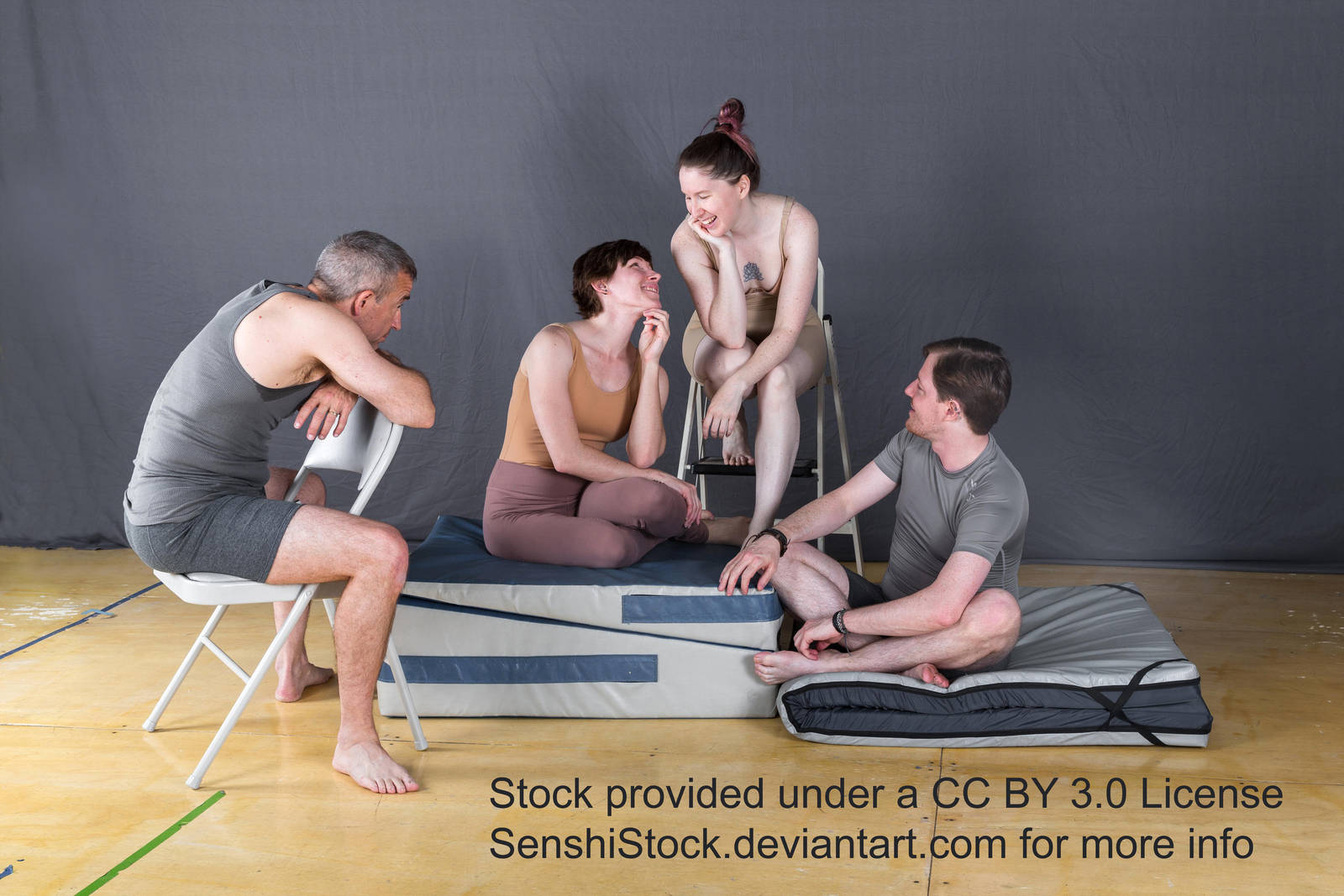 Kickstarter Group Pose - Casual Friends by SenshiStock