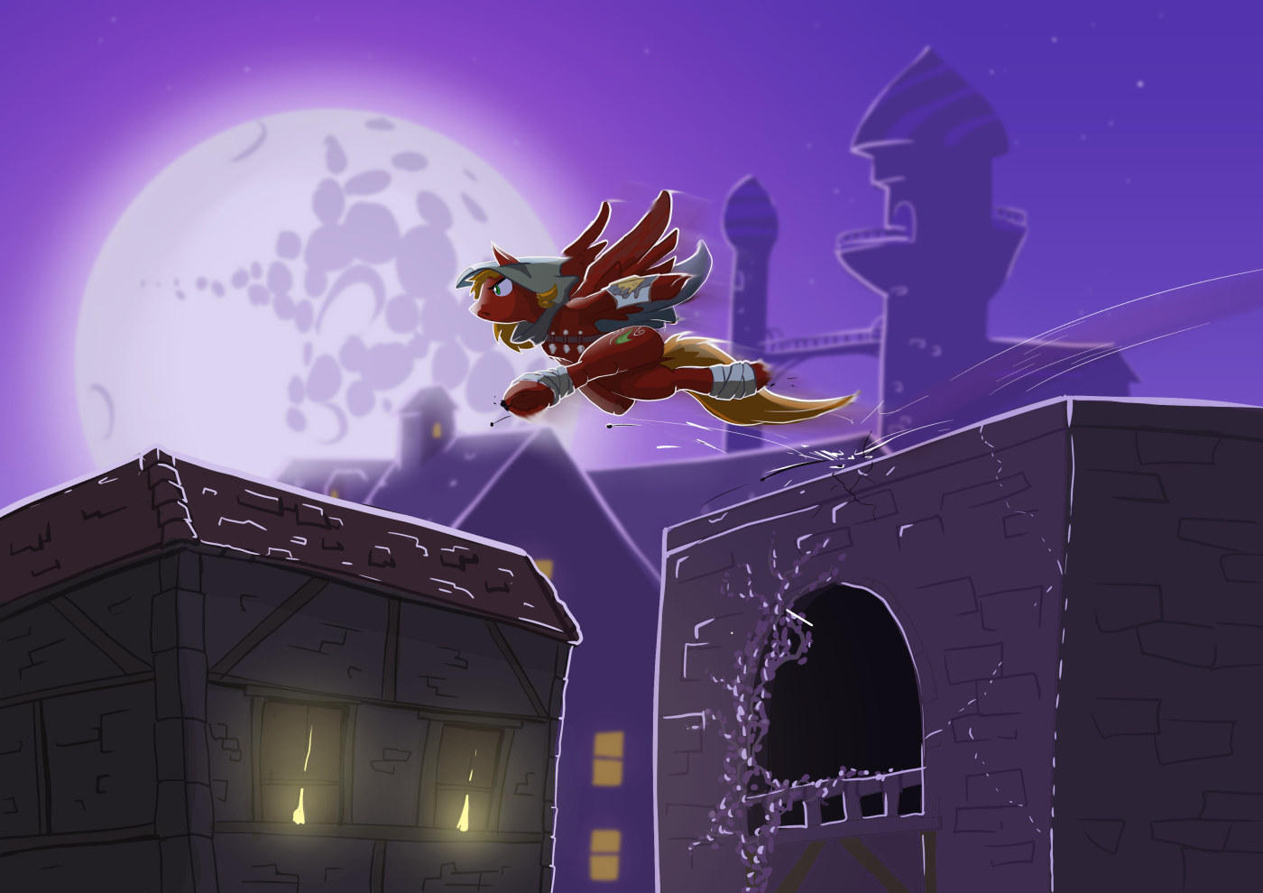 Across the rooftops by Kraden