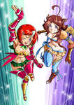 Commission: Venus and Twindy by Kurumi-Lover