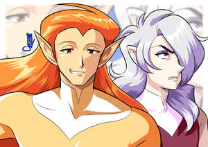 Commission: Pyroc and Brizone by Kurumi-Lover Commission: Pyroc and Brizone by Kurumi-Lover