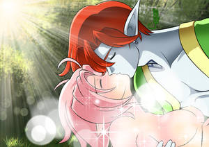 Commission: A Kiss in the Enchanted Forest by Kurumi-Lover Commission: A Kiss in the Enchanted Forest by Kurumi-Lover