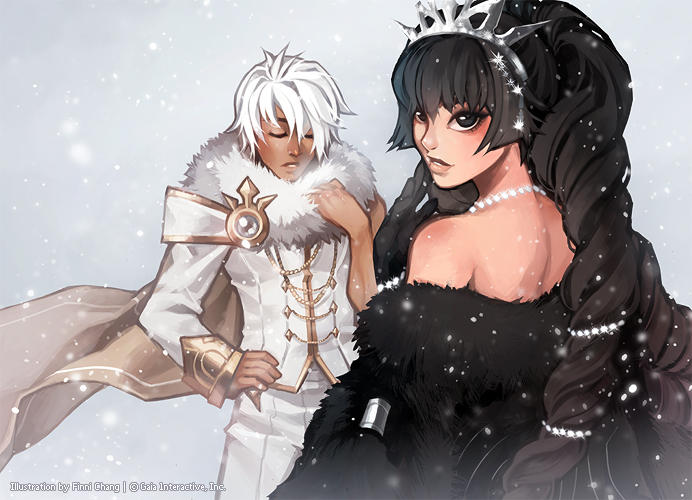 Ivory Baronet and Ebony Debutante by finni