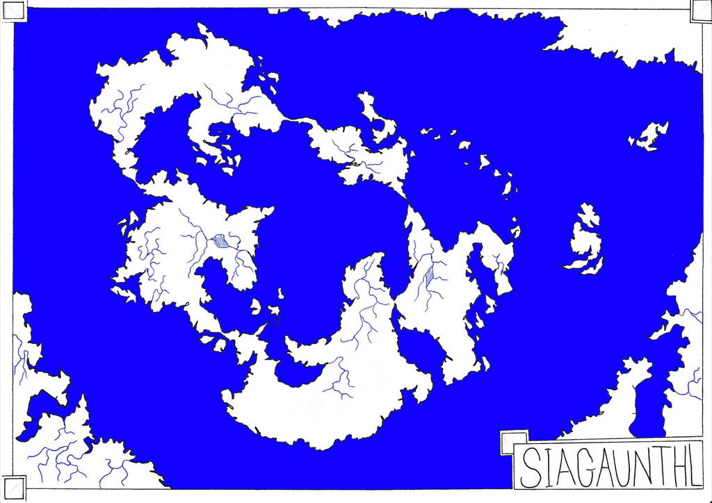 World map of Siagaunthl by StrangeStickmanStuff