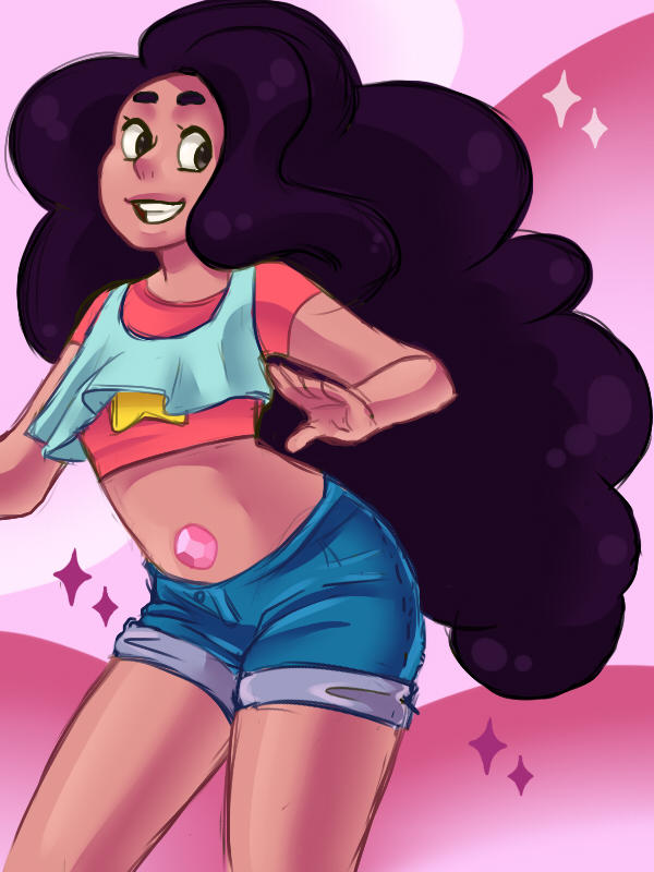 strong and beautiful Stevonnie~ Like Connies and Stevens hair is the best combination