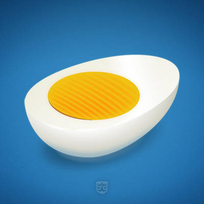 Half Boiled Egg by digitalchet