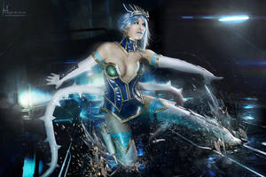 Sliding Rose (Blue Rose) by cos2play