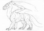 Dragon Anatomy - Surface sketch by lapis-lazuri