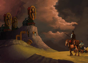 SciFi Steampunk Don-Quijote by solterbeck65