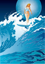 Vector Beauty Surfing Venus by solterbeck65