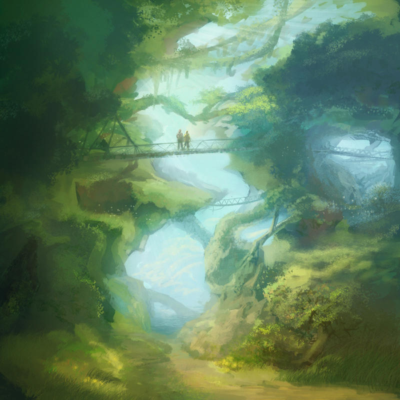 Jungle Boardwalk by angrymikko