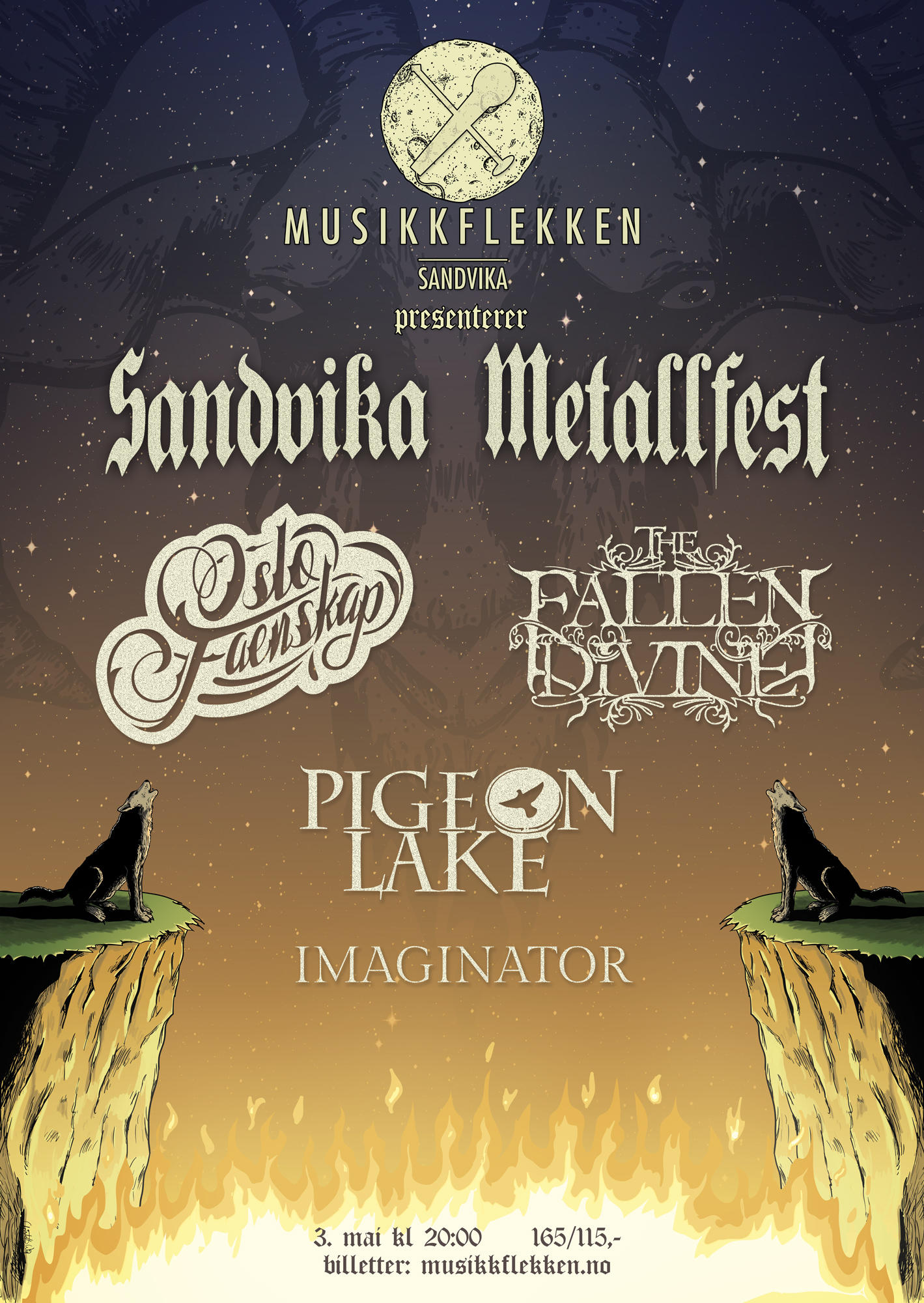 Sandvika Metallfest Poster by christofferwig