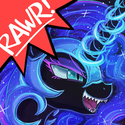 RAWRvatar - Nightmare Moon by luminaura