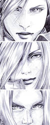 FFVII - Faces Details in Pen by Washu-M