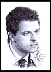 CASTIEL - Misha Collins in Pen by Washu-M