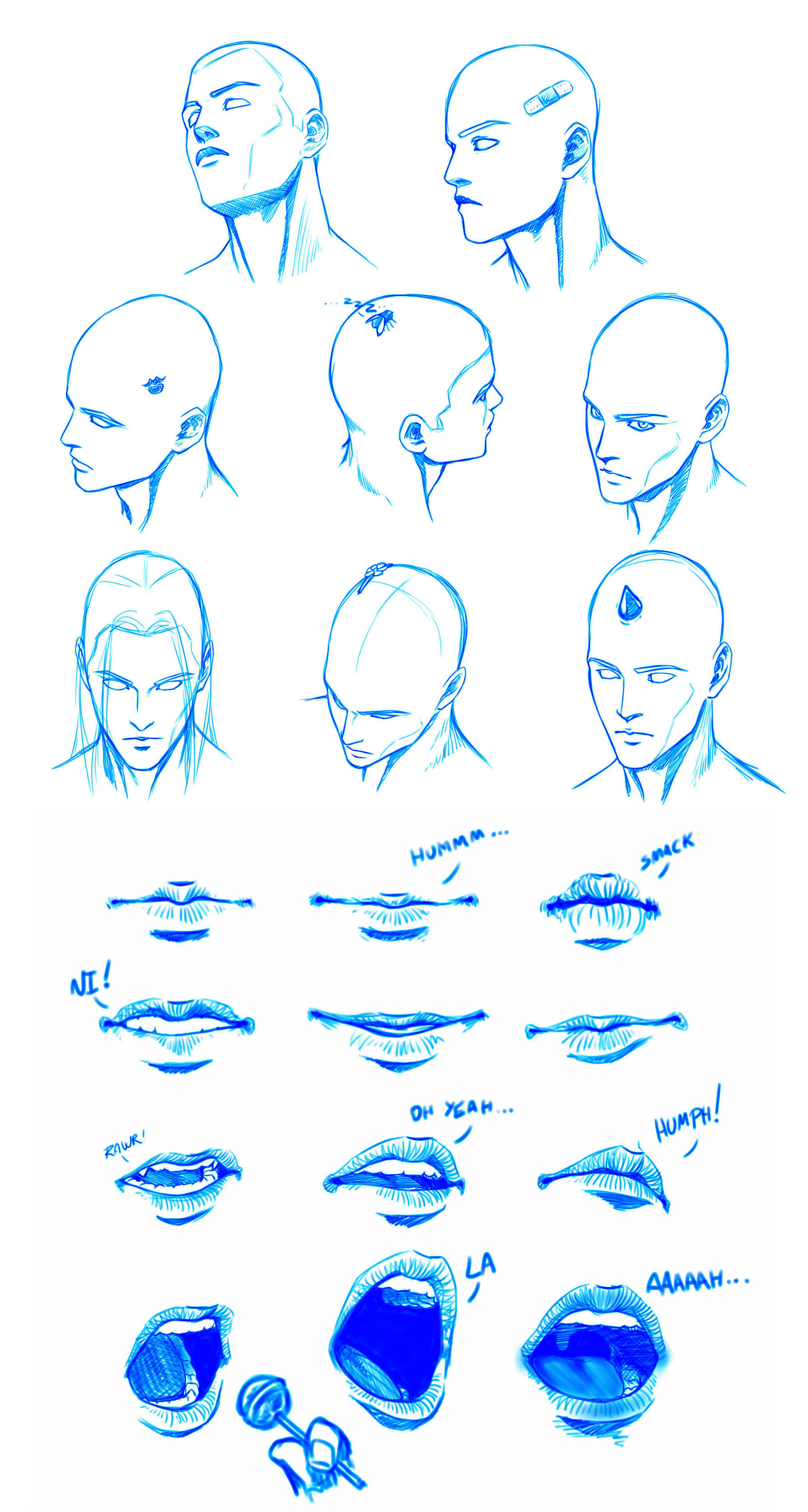 HEAD and MOUTH stuff by Washu-M