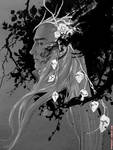 Thranduil drawing for Halloween by evankart