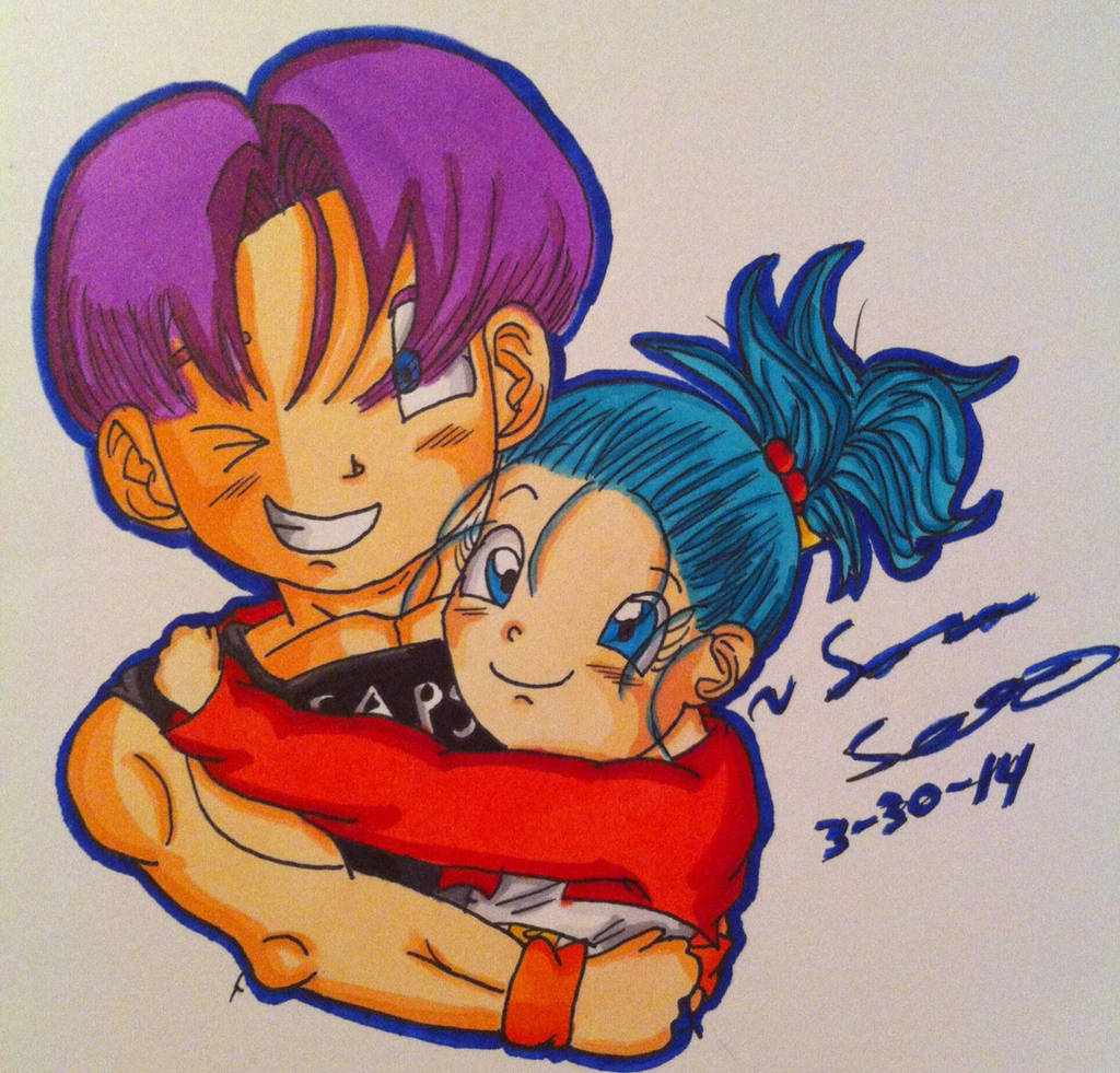 Trunks And Bulla! by dbzsenpai on DeviantArt